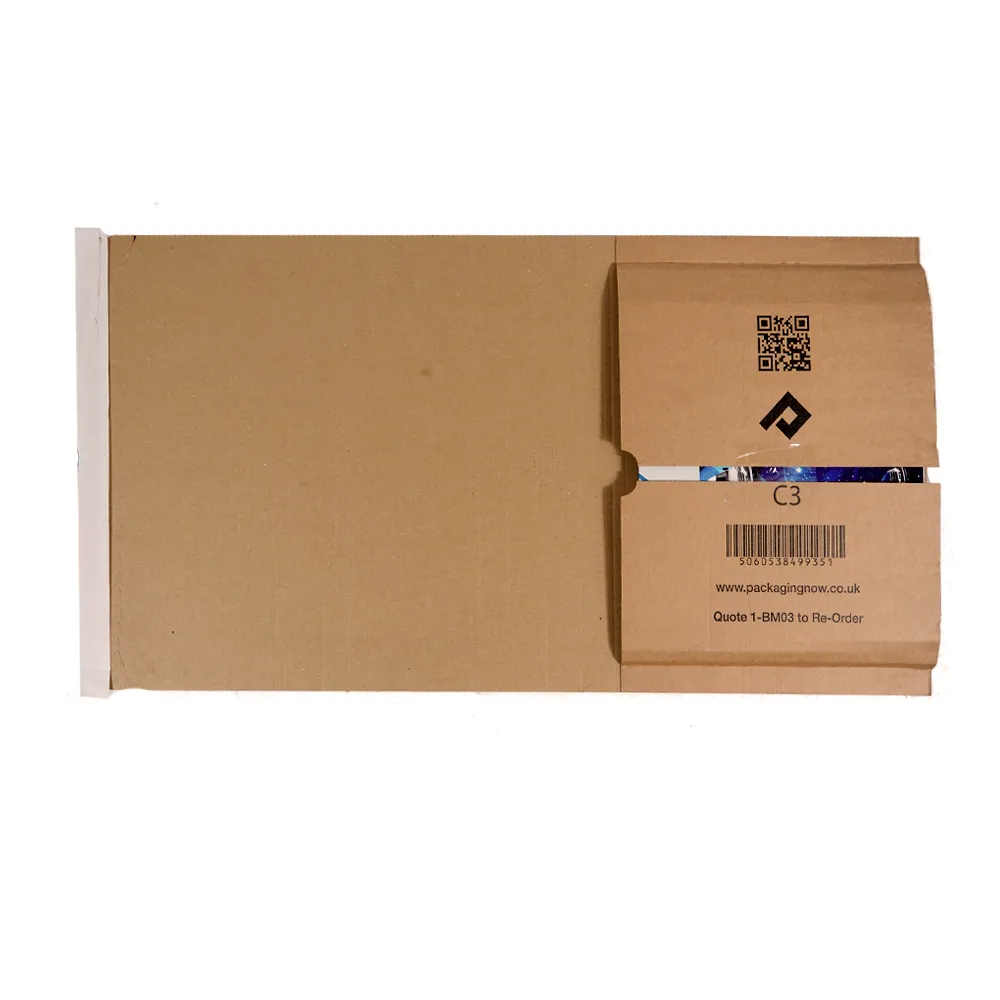Packaging Now boekverpakking bruin 50 stuks