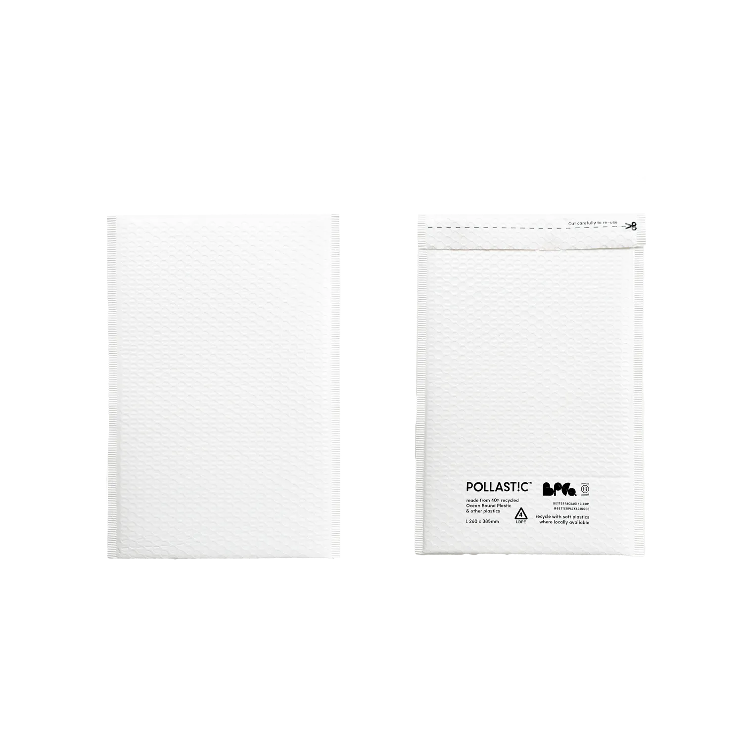 POLLAST!C Bubble Mailer bubbelenvelop ocean plastic