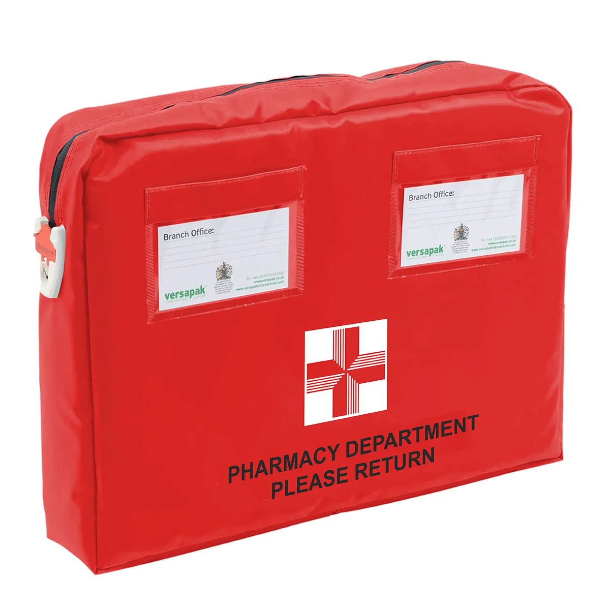 Versapak Pharmacy retourtas met tamper-evident sluiting