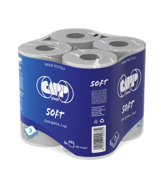Capp-Plast folie op rol voor toiletpapier PE