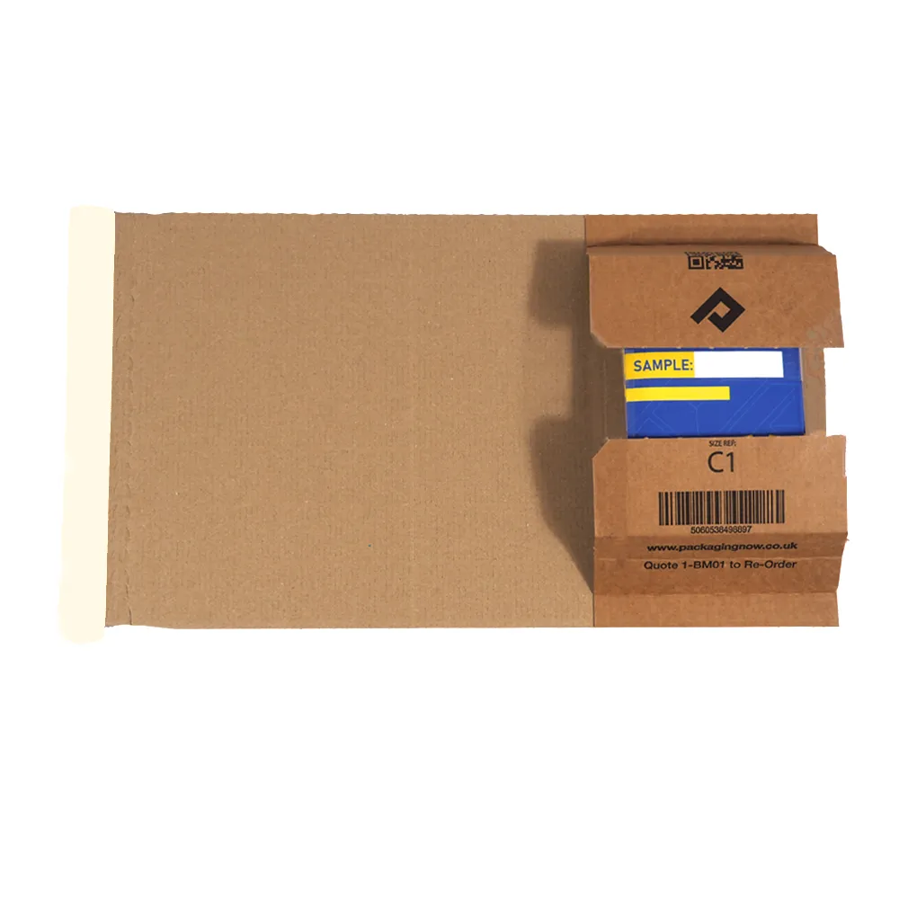 Packaging Now boekverpakking bruin 50 stuks