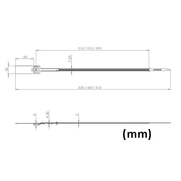 Versapak VersaGrip trekband zegel genummerd 1000 stuks