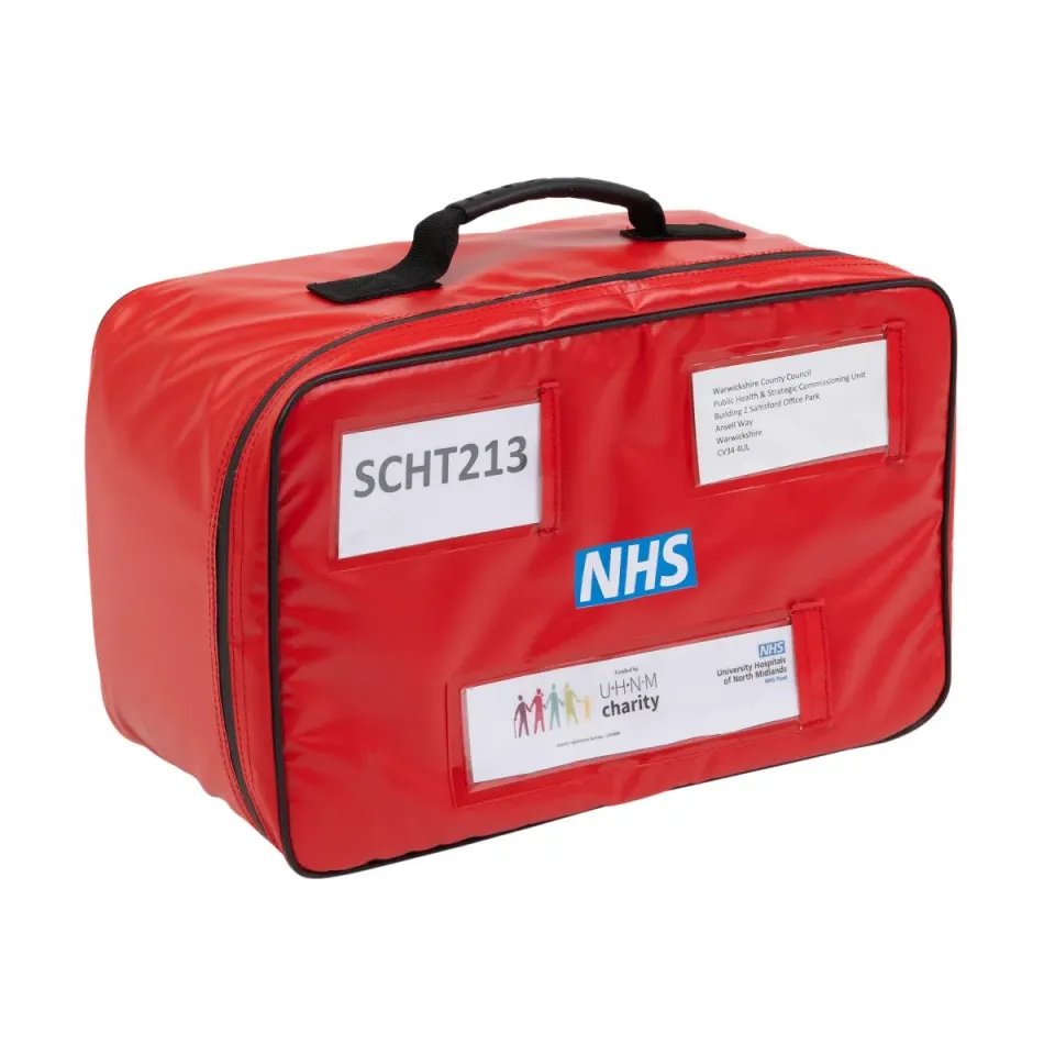 Versapak Patient Overnight ziekenhuistas rood slijtvast