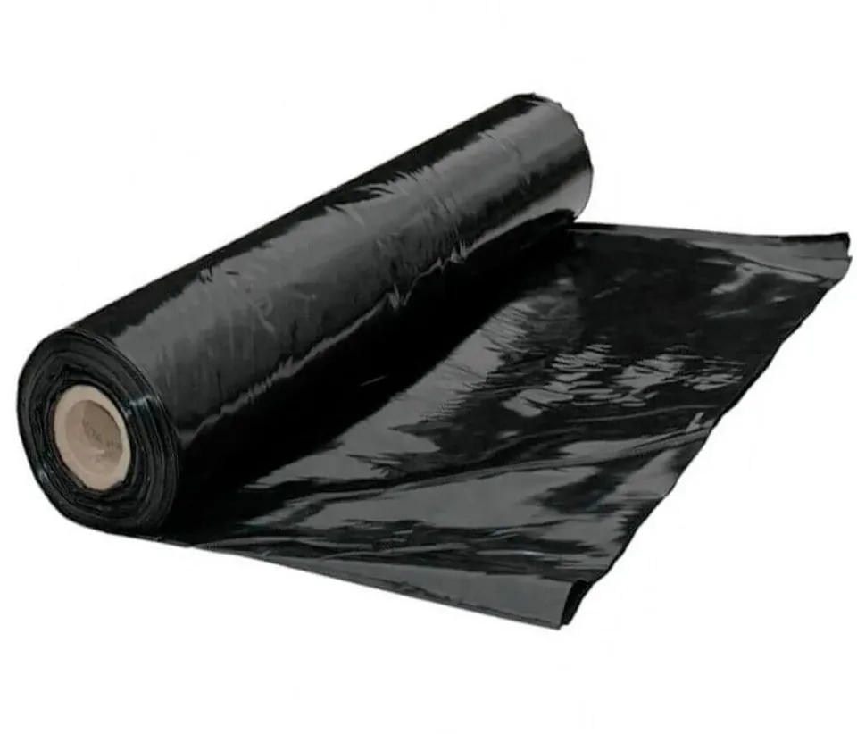 Raisa Smooth Black Plastic folie zwart glad