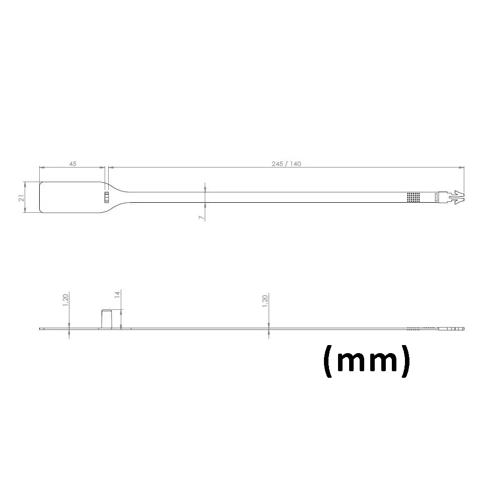 Versapak VersaLock Numbered Fixed Length Security Seal veiligheidszegels