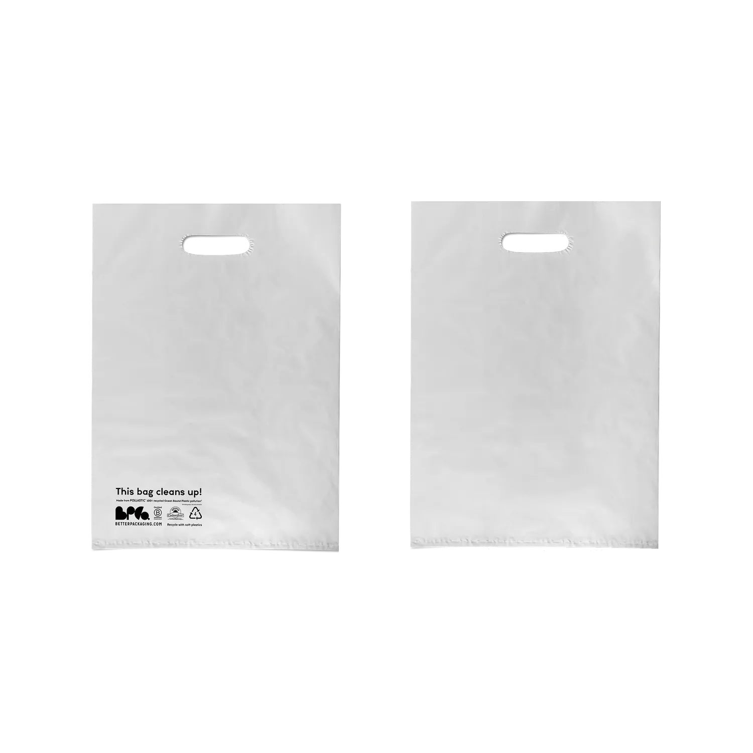 POLLAST!C Reusable Carry Bag draagtas herbruikbaar 35x45
