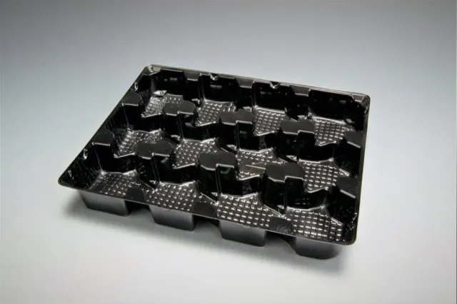 Multi Tray 284 blistertray zwart 12-vaks 178 mm