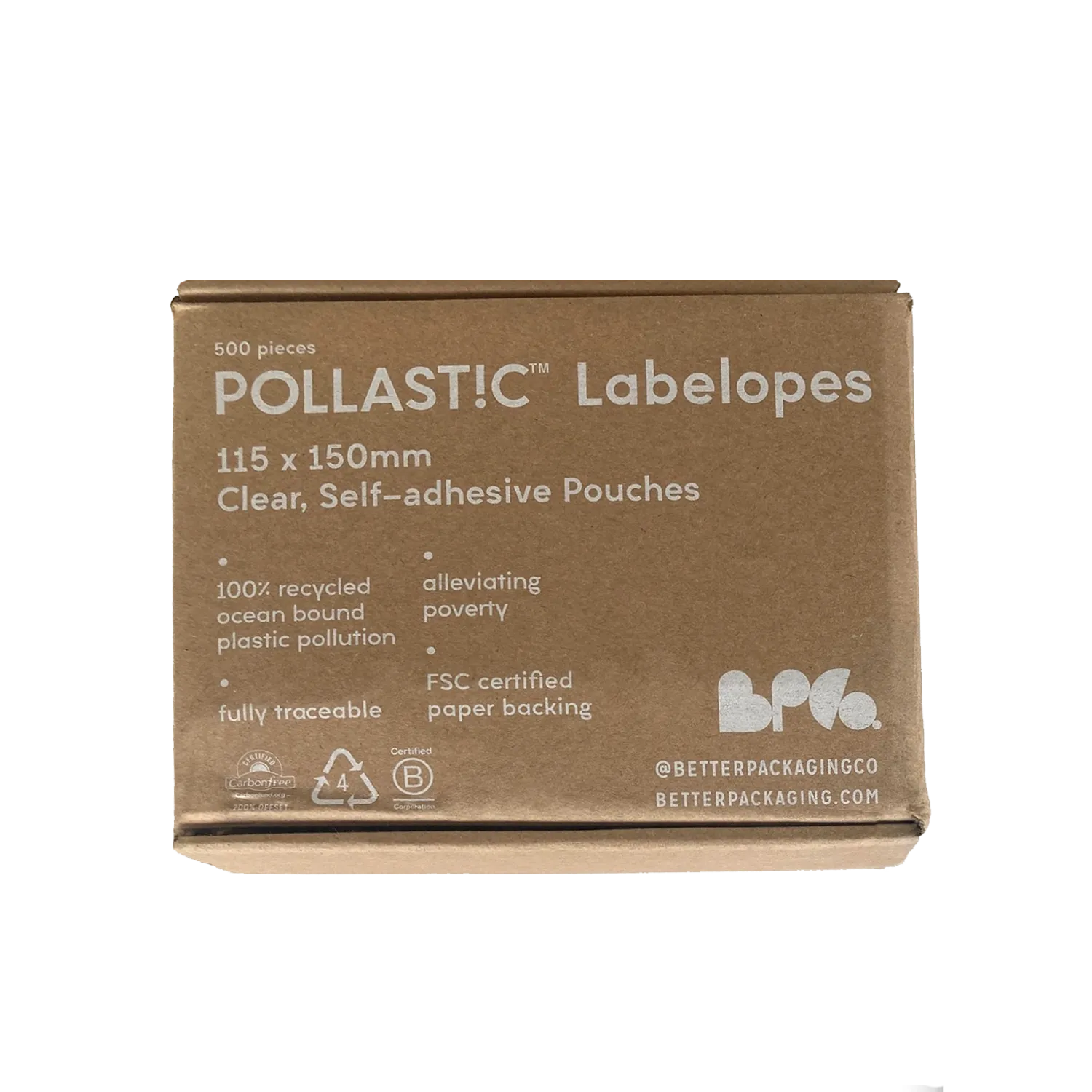 POLLAST!C paklijsthoes zelfklevend recycled